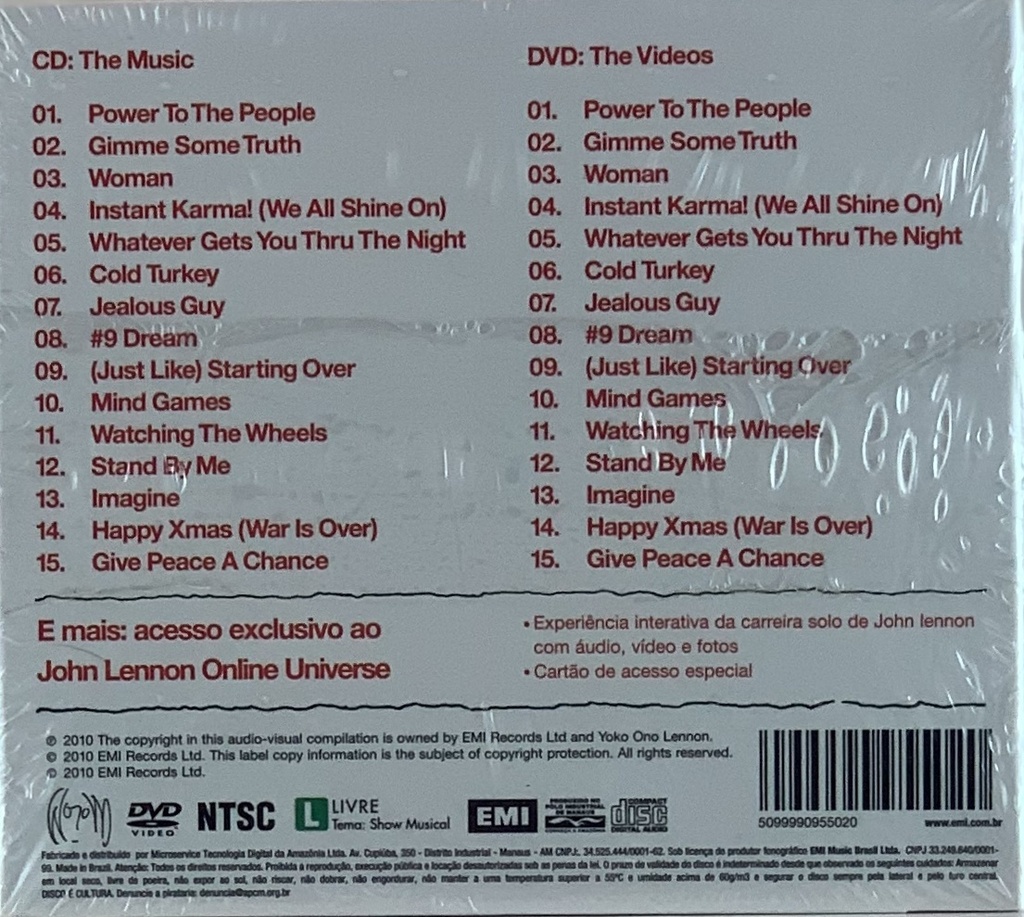 John Lennon - Power To The People The Hits (CD+DVD novo) | Tracks Rio